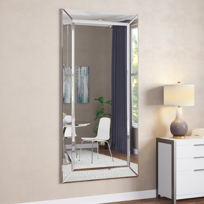 Orren Ellis Barrand Beveled Full Length Mirror & Reviews Wayfair